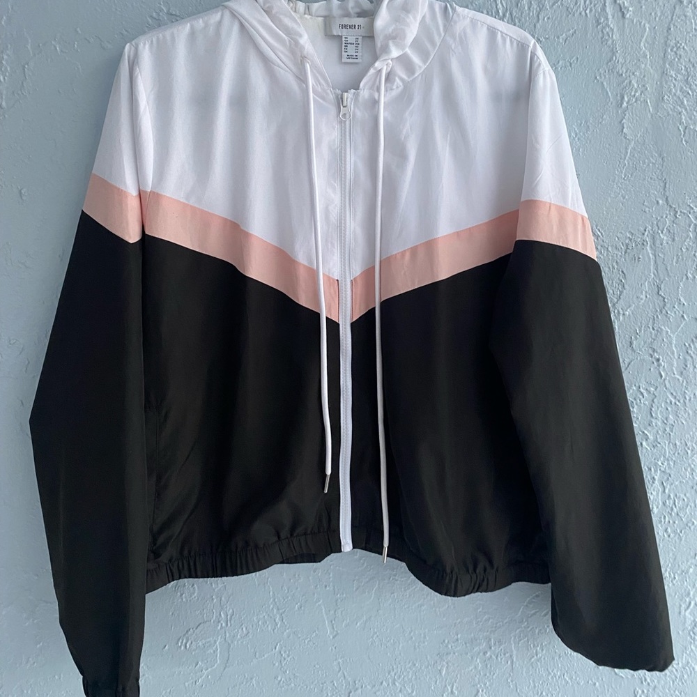 Plus Active Hooded Windbreaker Jacket (2X)